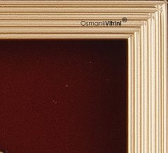 18 cm x 20 cm Dore Altın Renk Osmanlı Tuğrası Arması