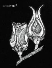 18 cm x 20 cm Ölçü Gümüş Renk Lalegül Tablo Çerçeve