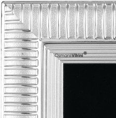 18 cm x 20 cm Gümüş Renk Kabartmalı Kabe Tablo Çerçeve