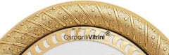 19 cm x 24 cm Oval Altın Renk Nazar Ayeti Duası Çerçeve Pano