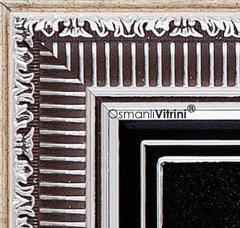 30 cm x 60 cm Siyah Gümüş Renk Besmele-i Şerif Tablo Çerçeve