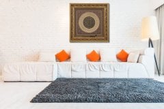80 cm x 80 cm Altın Renk Esmaül Hüsna(Allah'ın 99 İsmi) Tablo Çerçeve