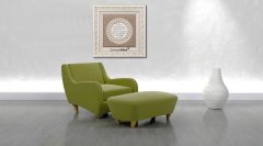 80 cm x 80 cm Tam Taşlı Beyaz Altın Ayetel Kürsi Duası Tablo Çerçeve