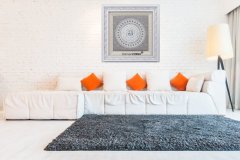 80 cm x 80 cm Tam Taşlı Beyaz Gümüş Renk Esmaül Hüsna Tablo Çerçeve