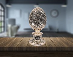 8 cm x 19 cm Taşlı Sedef Renk Ayetel Kürsi Dualı Biblo