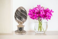 8 cm x 19 cm Taşlı Sedef Renk Ayetel Kürsi Dualı Biblo