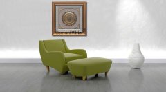 67 Cm x 67 Cm Beyaz Sarı Renk Papatya Ayetel Kursi Yazılı Tablo Çerçeve