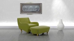 72 Cm X 148 Cm Gümüş Renk Papatya Amena Resulu & Ayetel Kursi & Esmaul Husna Yazılı Tablo Çerçeve