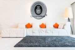 52 Cm x 60 Cm Beyaz Gümüş Renk Lale İsmi Nebi Yazılı Tablo Çerçeve