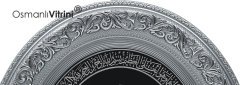 52 Cm x 60 Cm Gümüş Renk Nazar Duası Yazılı Tablo Çerçeve