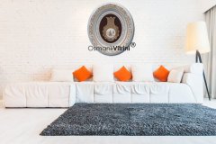 52 cm x 60 cm Beyaz Sarı Renk Tuğralı Tablo Çerçeve