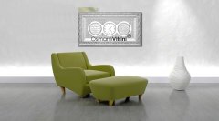 45 cm x 84 cm Beyaz Gümüş Renk Saatli Nazar Duası & Bereket Duası Yazılı Tablo Çerçeve