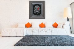 45 cm x 52 cm Gümüş Renk Osmanlı Tuğrası Tablo Çerçeve