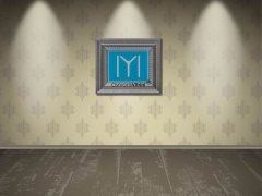 45 cm x 52 cm Gümüş Renk Kayı Boyu Bayrağı Tablo Çerçeve