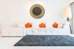 35 cm Sarı Tabak Bereket Duası Tablo Çerçeve