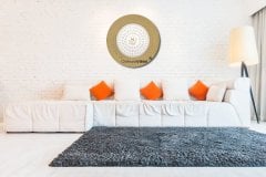 35 cm Beyaz Sarı Tabak Esmaul Husna Tablo Çerçeve