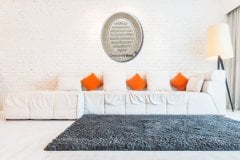 37 cm x 44 cm Beyaz Sarı Renk Ayetel Kürsi Dua Tablo Çerçeve