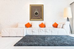 50 cm x 60 cm Sarı Renk İsmi Celil Lalegül Tablo Çerçeve