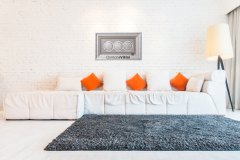 55 cm x 95 cm Beyaz Gümüş Ayetel Kursi & Nazar Duası & Bereket Duası Yazılı Tablo Çerçeve