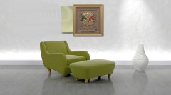 70 cm x 75 cm Altın Renk Osmanlı Tuğrası Arması Tablo Çerçeve
