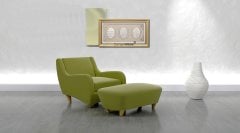 70 cm x 120 cm Beyaz Sarı Renk Az Taşlı Ayet Kursi & Esmaul Husna & Nazar Duası Yazılı Tablo Çerçeve