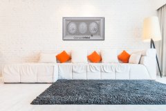 70 cm x 120 cm Gümüş Renk Az Taşlı Ayet Kursi & İsmi Nebi & İsmi Celil Yazılı Tablo Çerçeve