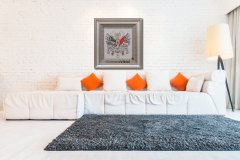 75 cm x 80 cm Beyaz Gümüş Renk Taşlı Osmanlı Tuğrası Arma Tablo Çerçeve