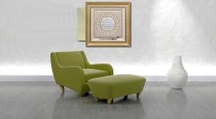 75 cm x 140 cm Beyaz Gümüş Renk Az Taşlı İsmi nebi & İsmi celil Kabe Tablo Çerçeve