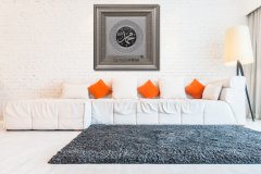 80 cm x 80 cm Gümüş Renk Tam Taşlı İsmi Nebi Yazılı Tablo Çerçeve