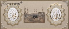 86 cm x 155 cm Sarı Renk Taşlı Kabe Tablo Çerçeve