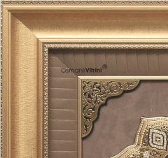 86 cm x 155 cm Sarı Renk Taşlı Kabe Tablo Çerçeve