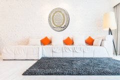 32 cm x 37 cm Beyaz Sarı Renk Oval Ayetel Kursi Tablo Çerçeve