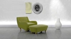 32 cm x 37 cm Gümüş Renk Oval İsmi Celil Tablo Çerçeve