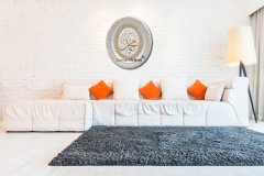 32 cm x 37 cm Beyaz Sarı Renk İsmi Nebi Tablo Çerçeve