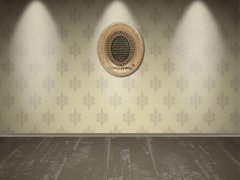 44 cm x 51 cm Sarı Renk Az Taşlı Bereket Duası Tablo Çerçeve