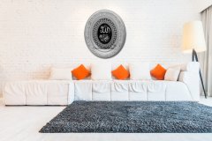 44 cm x 51 cm Gümüş Renk Az Taşlı İsmi Celil ve İsmi Nebi Tablo Çerçeve