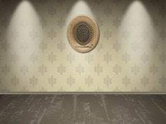 44 cm x 51 cm Sarı Renk Az Taşlı Esmaül Hüsna Tablo Çerçeve