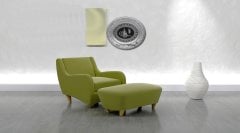 44 cm x 51 cm Gümüş Renk Az Taşlı Osmanlı Tuğrası Tablo Çerçeve