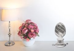8 cm x 19 cm Beyaz Renk Ayetel Kürsili İsmi Celil Biblo