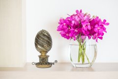 8 cm x 19 cm Sarı Renk Ayetel Kürsili İsmi Celil Biblo