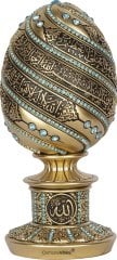 8 cm x 19 cm Sarı Renk Ayetel Kürsili İsmi Celil Biblo