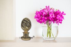 8 cm x 19 cm Sarı Renk Ayetel Kürsili İsmi Celil Biblo