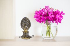8 cm x 19 cm Sarı Renk Ayetel Kürsili İsmi Celil Biblo