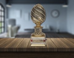 8 cm x 19 cm Sarı Renk Ayetel Kürsili İsmi Celil Biblo