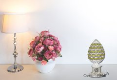 8 cm x 19 cm Beyaz Renk Taşlı Esmaül Hüsna İsmi Celil Biblo