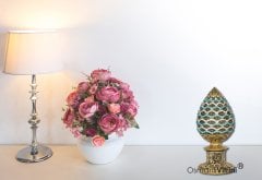 8 cm x 19 cm Sarı Renk Taşlı Esmaül Hüsna İsmi Celil Biblo