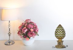 8 cm x 19 cm Sarı Renk Taşlı Esmaül Hüsna İsmi Celil Biblo