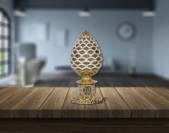 8 cm x 19 cm Sarı Renk Taşlı Esmaül Hüsna İsmi Celil Biblo