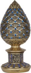 8 cm x 19 cm Sarı Renk Taşlı Esmaül Hüsna İsmi Celil Biblo