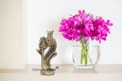 23 cm x 32 cm Sarı Renk Kelime-i Tevhid Lalegül Biblo